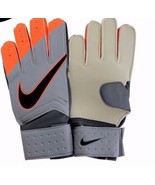 NIKE GK MATCH Gray Orange Soccer Goalkeeper Glove One Pair, GS0282-100 - £15.17 GBP