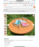 Solid pine foldable fire pit covers, with aluminum handles/stainless hardware - $199.00 - $210.00