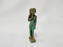 Unique Egyptian statue. The moon god Khonsu. Altar statue. Made in Egypt. Handma - £305.24 GBP