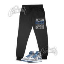 CUT Sweatpants for 1 Mid True Blue Cement Shadow Grey 3 Low High Dunk Ai... - £43.26 GBP