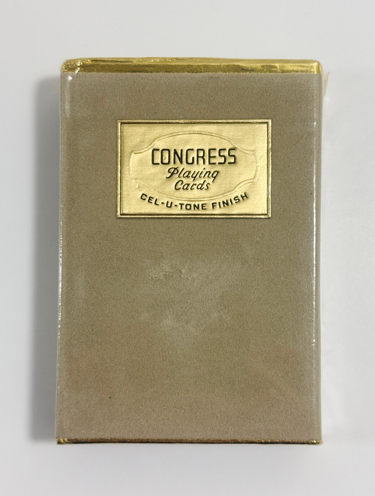 Congress Playing Cards Cel-U-Tone Finish Brand New With Plastic - $19.80