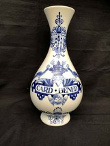 Antique Delft &quot;V CARD BENED &quot; Hand Painted Apothecary Jar Vase, Holland - £79.12 GBP