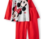 AME Baby Girl 2-Piece Long-Sleeve Flannel Sleepwear Set, Minnie Mouse, S... - $14.95