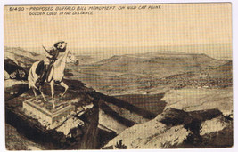 Postcard Wild Cat Point Colorado Proposed Buffalo Bill Monument - £2.78 GBP