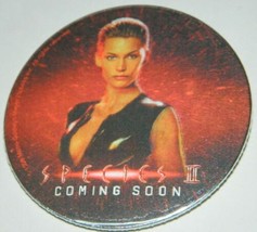 Species II Movie Large 3D Renticular Promo Button Pin 1998 UNUSED - £2.33 GBP