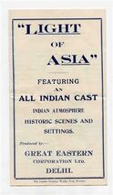 Light of Asia Program All Indian Cast Great Eastern Corporation Delhi In... - $17.82
