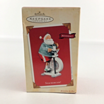 Hallmark Keepsake Christmas Ornament Snackercize Santa Claus Movement New 2003 - £15.53 GBP
