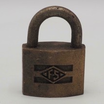Vintage F-S Fraim Slaymaker Padlock Lock Brass - $25.91