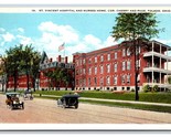 St Vincent Hospital And Nurses Home Toledo Ohio OH UNP Unused WB Postcar... - £2.33 GBP