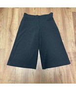 BCBG Maxazria Black Pinstripe Mary Gaucho Dress Pants Capris Womens Size 6 - £26.39 GBP