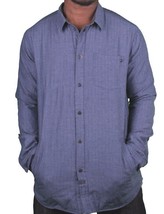 KR3W California Mens krew Motorbreath Lined Reversible Indigo Denim Shir... - $35.96