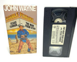 John Wayne VHS Movie Double Feature The Dawn Rider Lawless Frontier  - $5.49