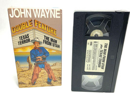 John Wayne VHS Movie Double Feature The Dawn Rider Lawless Frontier  - £4.38 GBP