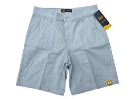 Lee Mens Greyish Blue Legendary Flat Front Comfort Stretch 9&quot; Chino Shorts - $347.38 MXN
