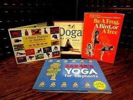 Yoga for Children, lot of 4, Babar&#39;s Yoga; Be a Frog; Parade of Animals; Doga [H - £68.81 GBP