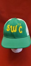 VTG 1980s SWC &#39;78 Snapback Mesh Trucker Cap Hat AJD Large 100% Nylon - $29.99