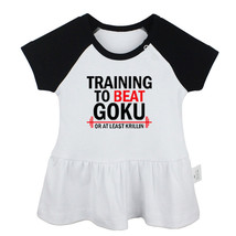 Training to Beat Goku or At Least Krillin Newborn Baby Dresses Infant Clothes - £9.41 GBP
