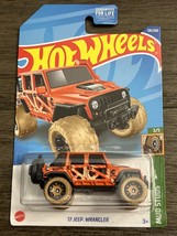 2022 Hot Wheels Treasure Hunt 17 Jeep Wrangler 126/250 Mud Studs 3/5 HCY03 - £3.69 GBP