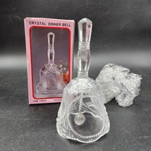 New Vintage Lead Crystal Glass Dinner Bell  - Embossed Eagle, Clear Ring - £11.87 GBP