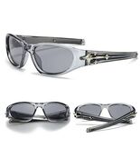 Y2k Fashion Punk Sports Sunglasses for Men Women Luxury Brand Designer S... - $301.96 MXN