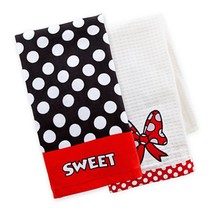 Disney Parks Minnie Mouse Kitchen Dish Towel Set of 2 NEW - $39.54