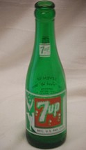 7-Up Beverages Soda Pop Bottle Green Glass Swimsuit Girl Bubbles Vintage... - £15.49 GBP