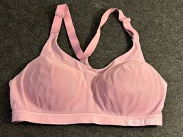 Victoria Secret Pink Sports Bra  Size 36C Mesh Overlay Lightly Lined Rac... - £13.72 GBP