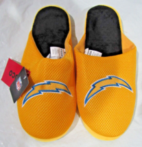 NFL Los Angeles Chargers Logo on Mesh Slide Slippers Dot Sole Size Men L... - $28.99
