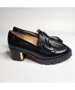 Coach Cora Loafer Pump Black Leather Chunky Heel Round Toe Slip On Size ... - $167.75 CAD