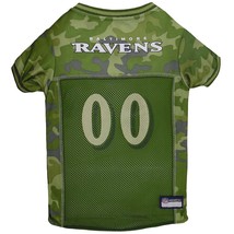 Pets First Baltimore Ravens Camo Jersey, Large, Green - £22.37 GBP