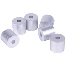 1/4&quot; Aluminum Button Stops for Wire Rope &amp; Cable 25 Pieces - £7.77 GBP
