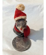 Original Toy Fur Collectible Mouse West Germany Santa St Nick Christmas Red - $59.39