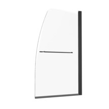 Black Frameless Bathtub Shower Door 180° Rotatable 34 x 55 in - $6,836.17 MXN