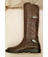 Alberto Fermani Italy Knee High Boots Sz-EU39/US 9-9.5 Brown Leather - $148.48