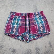 Secret Treasures Shorts Womens M Multicolor Plaid Drawstring Pajamas Short - £12.44 GBP