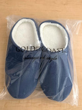 NEW Gold Coast Men&#39;s Blue Jean Denim Slippers Size Large - £8.74 GBP