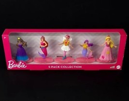 Barbie Micro Collection 5pk Mermaids Fairies &amp; Princess 2.5&quot; Figurines Mattel - £11.65 GBP