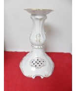 Vintage Pirken-Hammer Czech Porcelain  Lattice CANDLE HOLDER AND BOWL RARE - $173.25