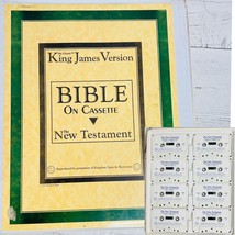 King James Version Bible On 16 Cassette New Testament Spoken Word King - $39.99