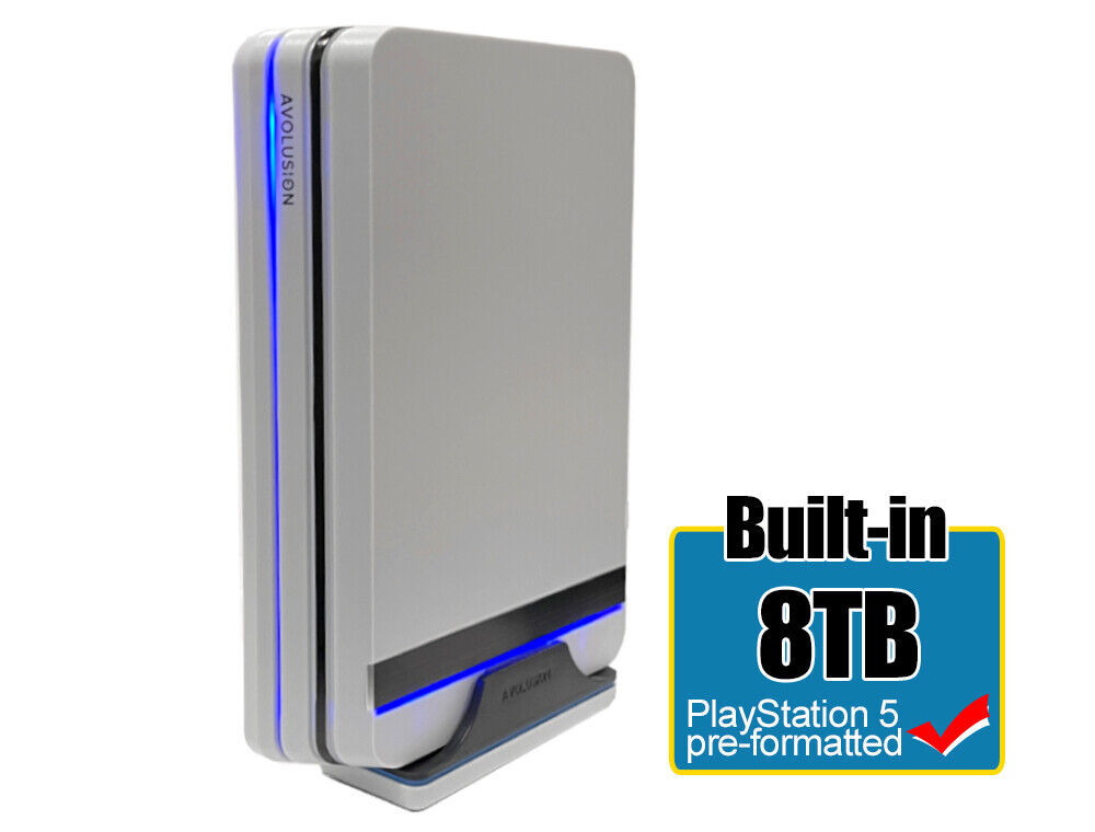 Hddgear Pro X 8Tb External Gaming Hard Drive For Ps5 Game Console Whit