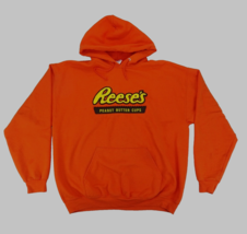 Reeses Arachide Beurre Tasses Capuche Taille XL Orange Pull Hersheys Hommes - £21.98 GBP