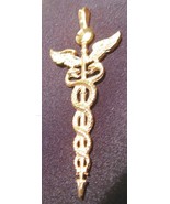 Caduceus Cadducee Solid Silver Pin Pin Pin Pin 925 Pharmacy Amulet-
show... - $69.15