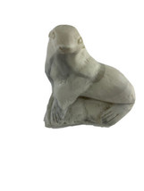 Pearlite Marblecraft Figurine of a Seal Carved  - £11.39 GBP