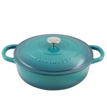 Crock Pot Artisan Enameled Cast Iron 5 Quart Round Braiser Pan with Self Bastin - £86.33 GBP