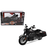 2017 Harley Davidson King Road Special Black Motorcycle Model 1/12 by Ma... - $1,142.18 MXN