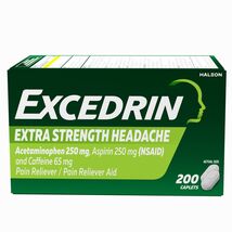 Excedrin Extra Strength Acetaminophen 250mg Aspirin 250mg Caffeine65mg 2... - $19.79