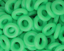 BeadTin Lime Opaque 16mm Ring Craft Beads (100pcs) - $3.39