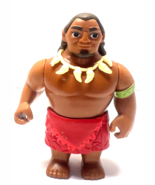 DISNEY MOANA 2016 Chief Tui Motunui Moana&#39;s Dad Father 3.5&quot; Hasbro Actio... - $181.91 MXN