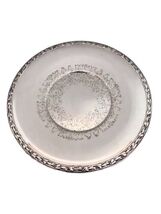 Vintage 10” Mid-Century WM A ROGERS Meadowbrook Round Silver Plate Tray ... - $18.00