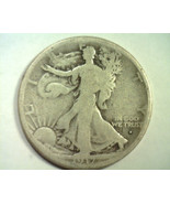 1917-D OBVERSE WALKING LIBERTY HALF GOOD+ G+ NICE ORIGINAL COIN FROM BOB... - £26.94 GBP